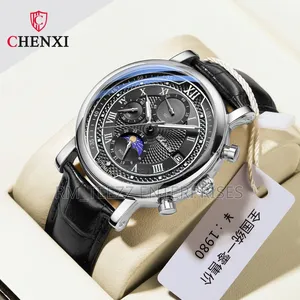 Chenxi Multifunctional Fashion Business Quartz Leather Watch