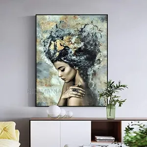 Abstract Woman Head Painting