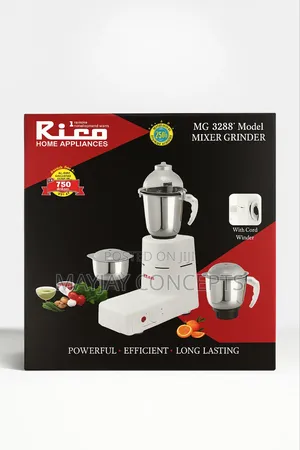 Rico Mg828b Mixer Grinder – Elevate Your Culinary Experience
