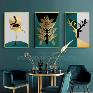 Luxurious Gold Flower Frames