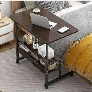 Height Adjustable Double Layer Moveable Table