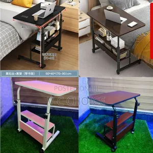 Height Adjustable Double Layer Moveable Table