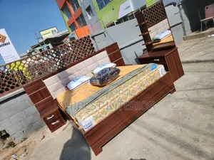 HDF Wooden 6by6 Complete Set of Bed.