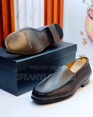 Tomford Brown and Black Leather Shoe