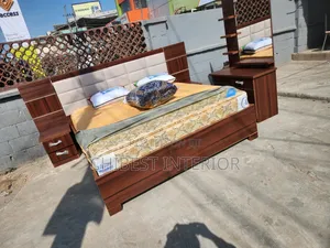 Full Set of 6by6 Wooden HDF Bed.