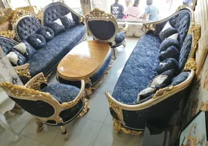Classic Egyptian Royal Sofa Set With Center Table.