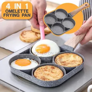 Omelette Pan Multifunction 2/4holes Pan Non Stick Frying Pan