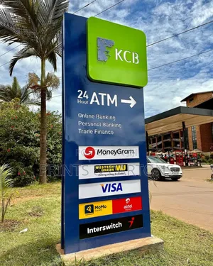 Printed Pylon Signage for Banks