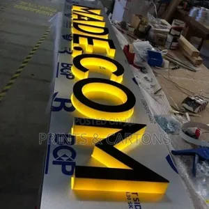 Branded Signage With Light for Shops