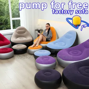 Luxury Inflatable Air Sofa Leg Rest + Free Pumping Machine