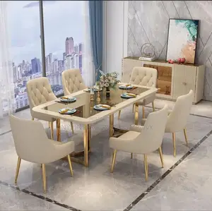 New Arrival, Modern Classy Dining Table With 6 Chairs