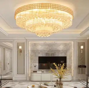 Modern Large Crystal Ceiling Lights for Living Room Lustres