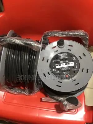 Powertec Industrial Heavy Duty Cable Reel Extension 25m (100% Copper)