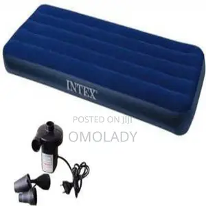 Intex Dura Beam Inflatable Camp Air Bed With Pump