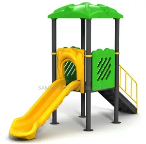 Giant Single Slide With Playhouse