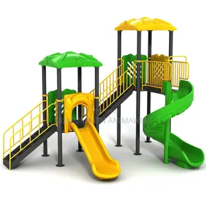 Double Base Giant Slide and Spiral Slide Play Set