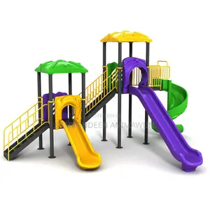 Premium Giant Playhouse Set, With Slides, and Spiral Slides