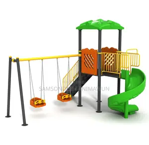 Giant Play Set With Spiral and Swing
