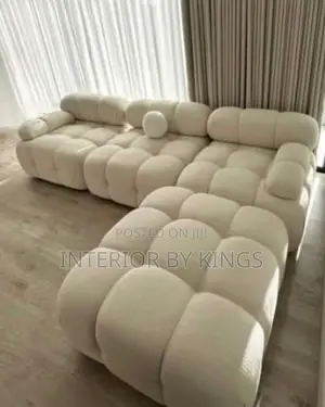3 Seater Custom Made Sofa With Side Ottoman Can Be in Color