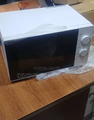 Hisense Microwave 20 Liters, White Color, Knob Control