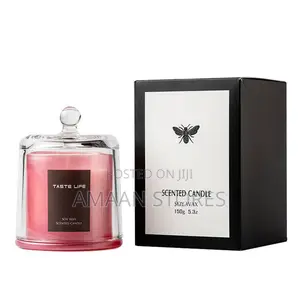 Large Scented Candle Cup in Glass Cup With Lid— Soy Wax 150g