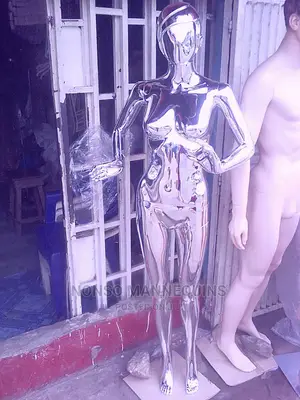Silver Faceless Mannequin