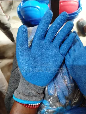 Pair Of Thick Coated Hand Safety Gloves