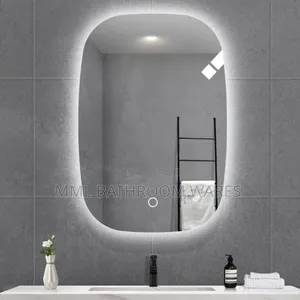 Curve Edge Frameless Led Mirrors With Multiple Lights