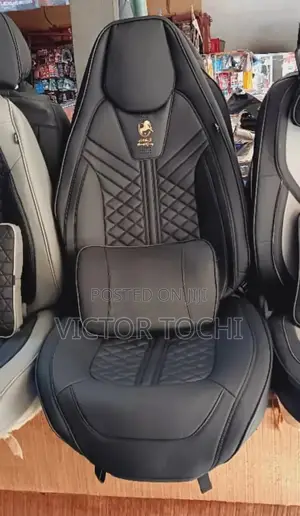 Plain Black Kings Seat Cover