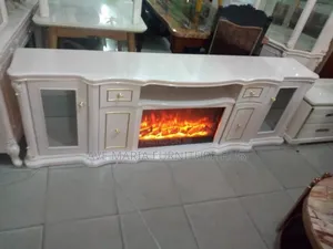 Royal Tv Stand With Fire Place.