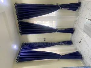 Navy Blue Color Curtain