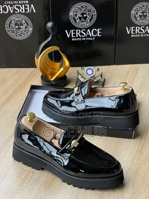 Patent Leathered Versace Shoes for Men