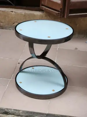 Classic Glass Top Side Table