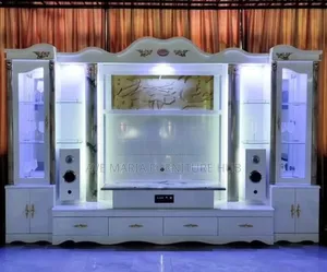 Tv Cabinet With 2 Side Bar Good Bass Sound System.