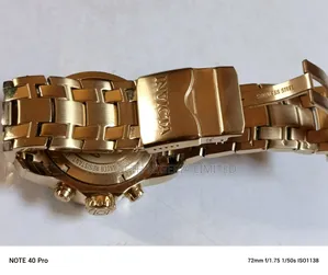 Invicta Gold Steel Chain Wrist Watch