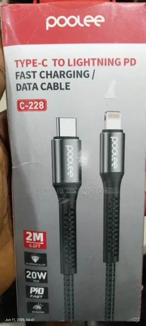 Poolee Type-C to Lightning 2 Meters Cable C-228