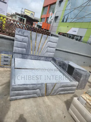 6by6 Bed Stand Made With Quality Velvet Material