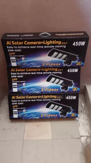 3lens Solar Streetlight V380 App 4g Camera