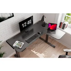 1.6 Inchel Shaped Standing Desk Adjustable Height Computer