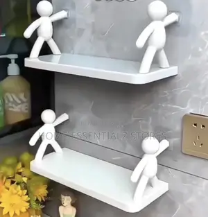 (2 Pieces) Humanoid Bathroom Organizer - Bathroom Shelf Soap Holder