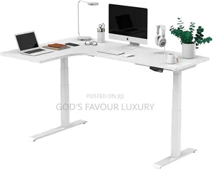 Electric Adjustable Height Desk L Shaped