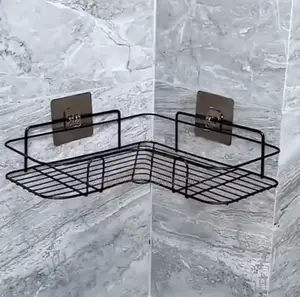 2 Pieces Set of Bathroom Corner Shelves Organizers