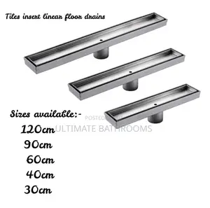 Tiles Insert Linear Floor Drain Available in Sizes