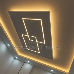 Pop Ceiling Interior Design With Lighting