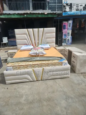 Six by Six Cream Coloured Bed Stand.