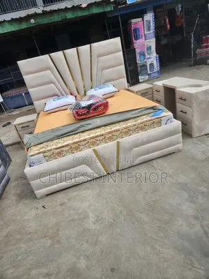 Brand New Six by Six Cream Colour Bed With Its Accessories