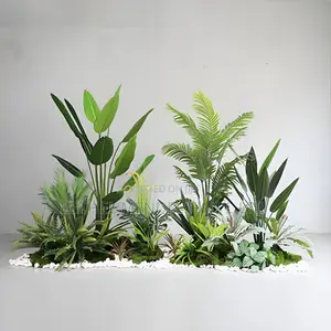 Hotel Landscaping Design With Decorative White Stones