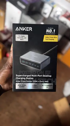 Anker Prime 200w 6port Multi Port Desktop Charging Station