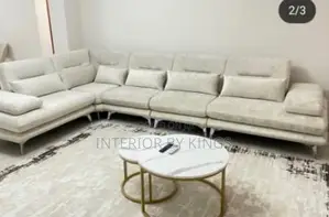 U -Shaped Custom Made Sofa + Center Table Can Be in Colors