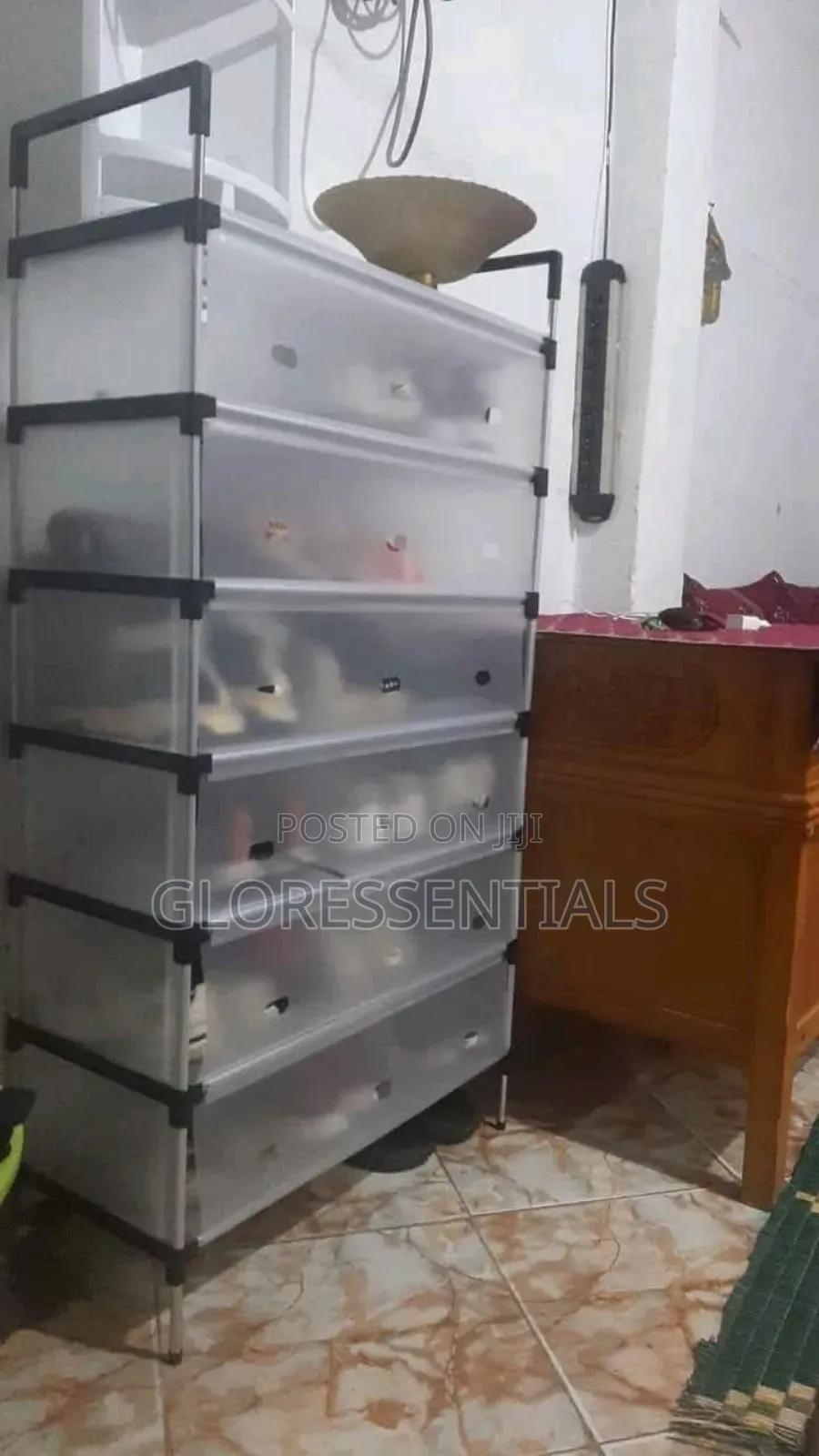 7 Steps Shoe Rack With Cover
